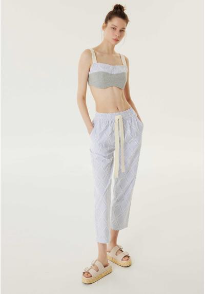 Брюки REGULAR FIT STRIPE PATTERN WAISTBANDED