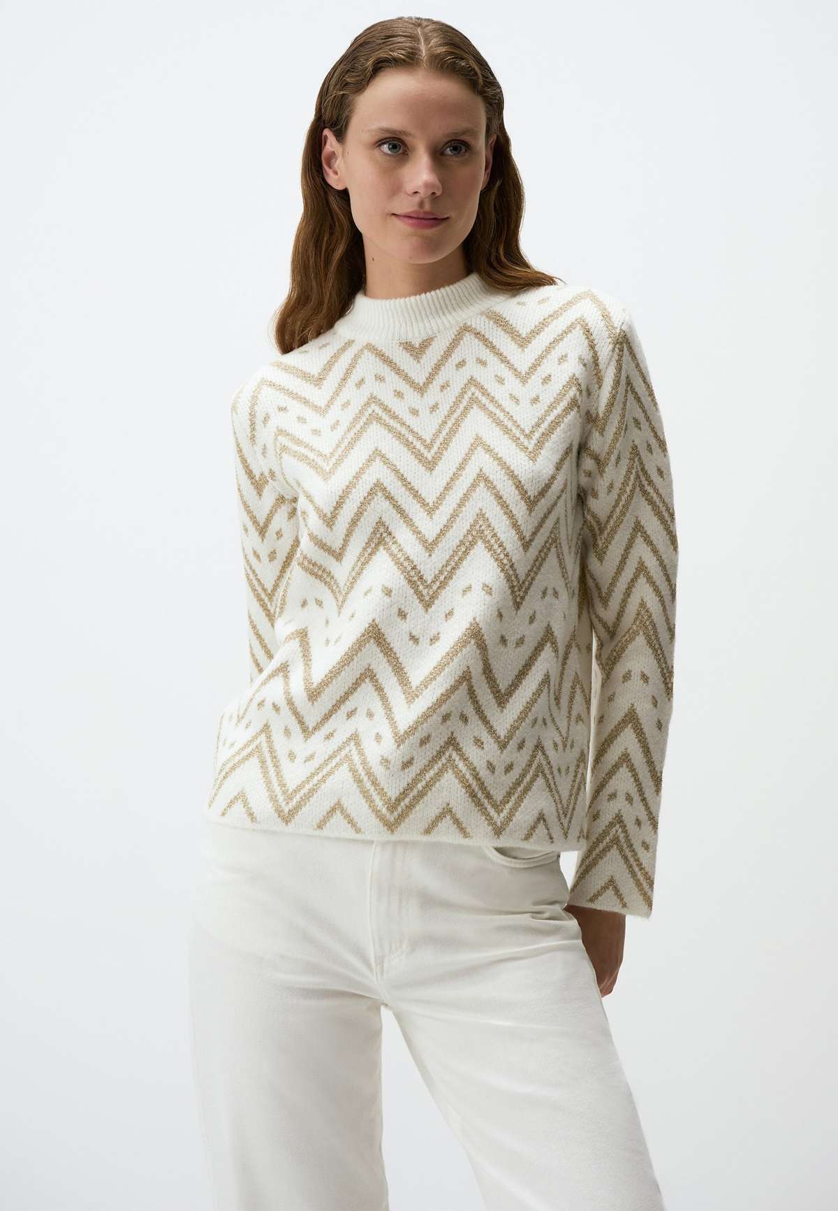 Пуловер LONG SLEEVE PATTERNED WINTER