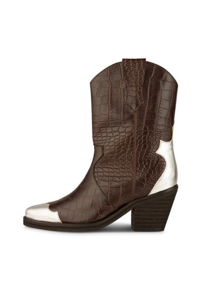 Байкерские ботинки NANCY WESTERN CROCO