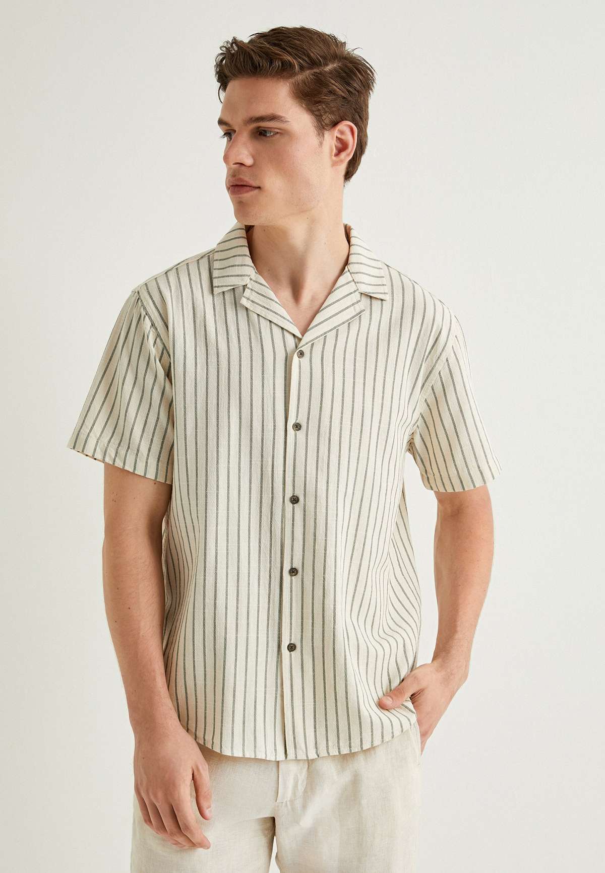 Рубашка LAPEL NECK SHORT SLEEVE