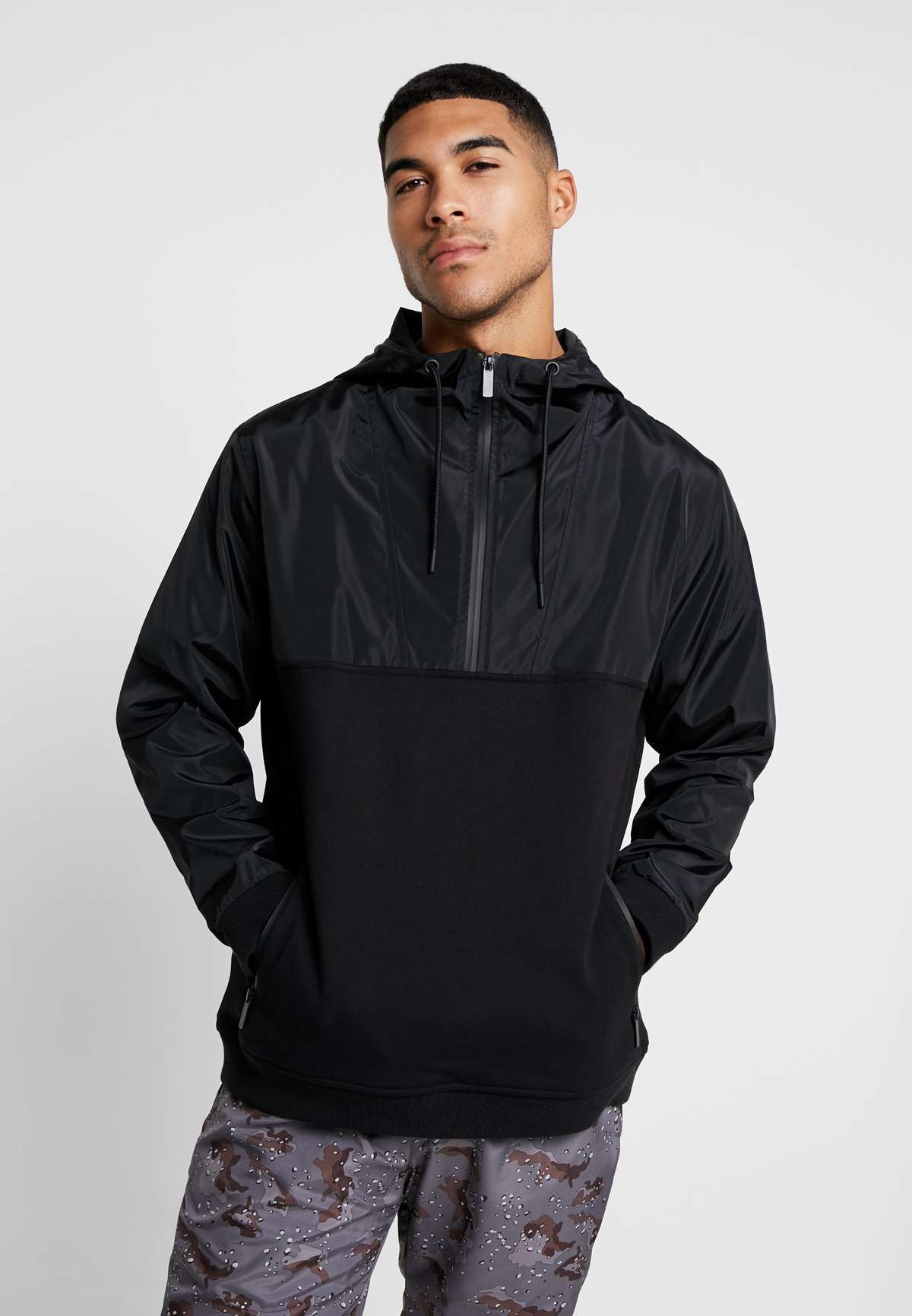 Пуловер MILITARY HALF ZIP HOODY