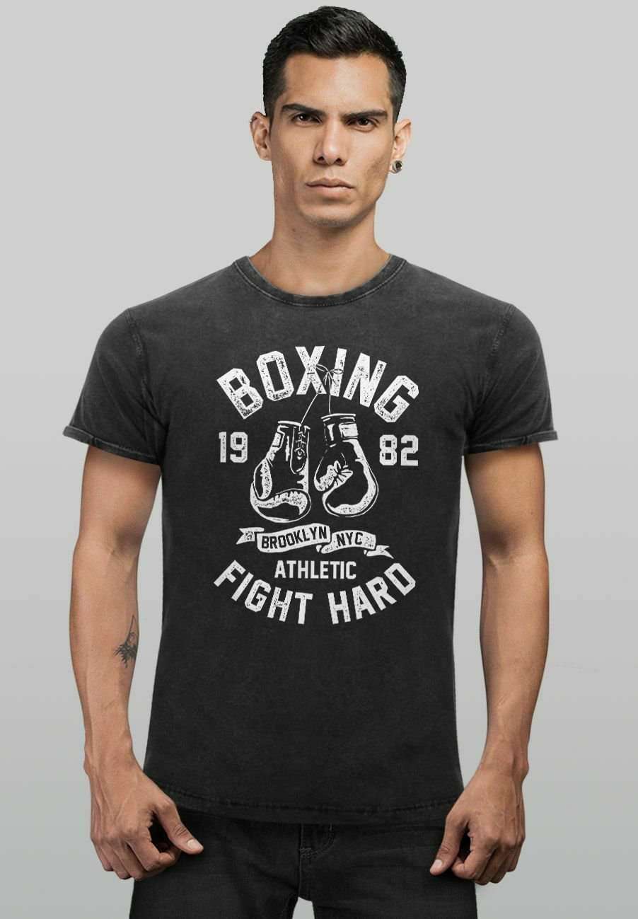 Футболка VINTAGE BOXEN BOXING FIGHT HARD BROOKLYN NYC RETRO