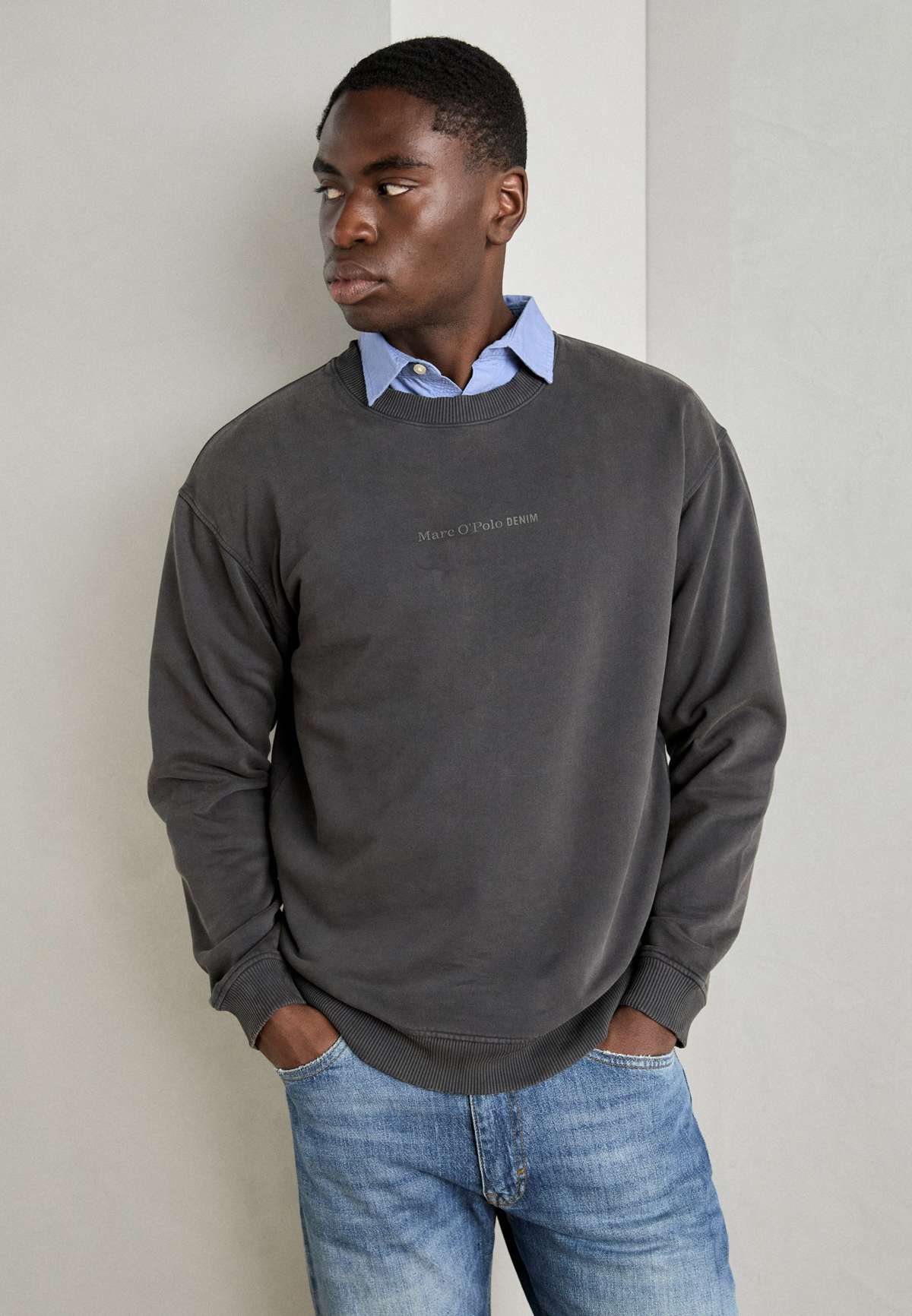 Кофта CREW NECK PRINT RELAXED FIT