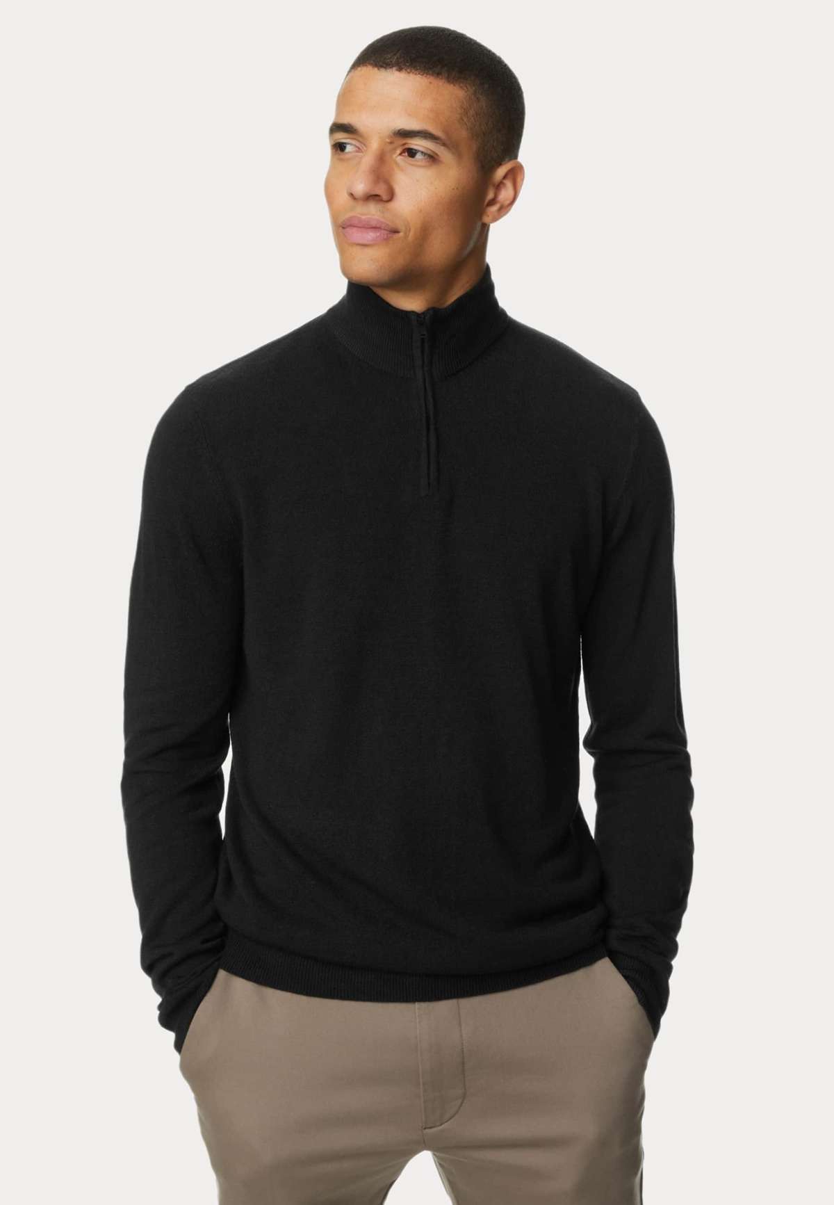 Пуловер HIGH NECK HALF ZIP