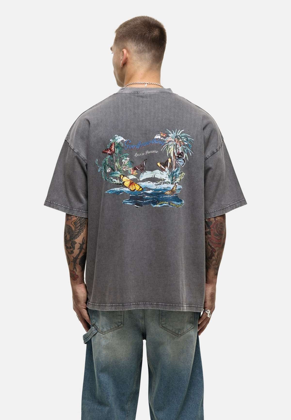 Футболка OVERSIZED FALCON WASH T-SHIRT WITH EDEN GRAPHICS
