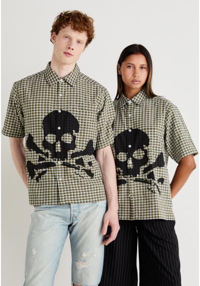 Блуза-рубашка CHECK WITH SKULL PRINT UNISEX