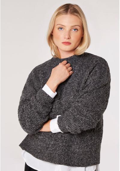 Пуловер PLAITED MOCK NECK