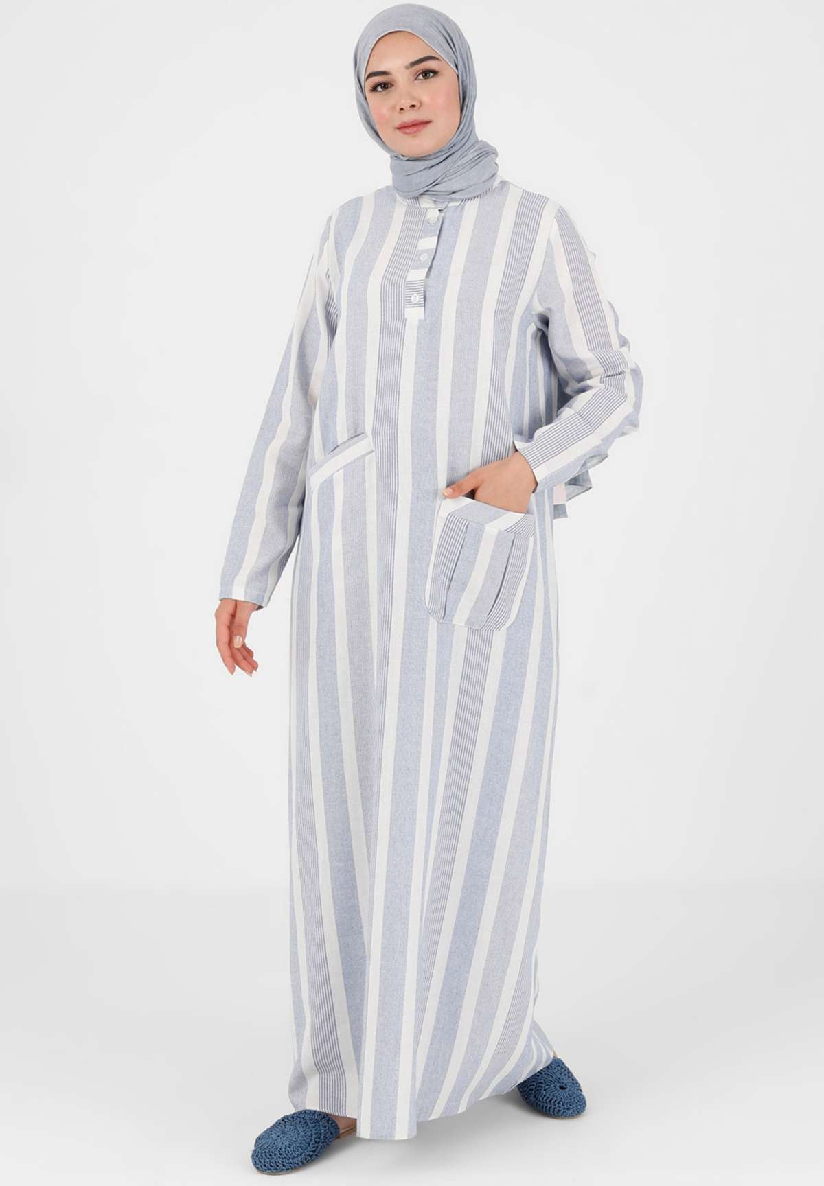 Платье POCKET DETAILED STRIPED MODEST TAVIN