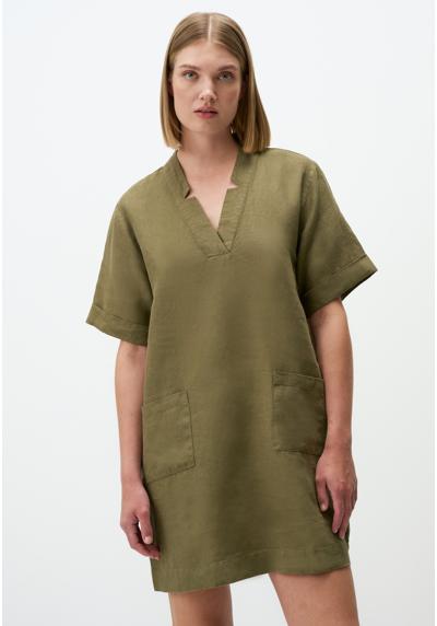 Платье V-NECK SHORT SLEEVED