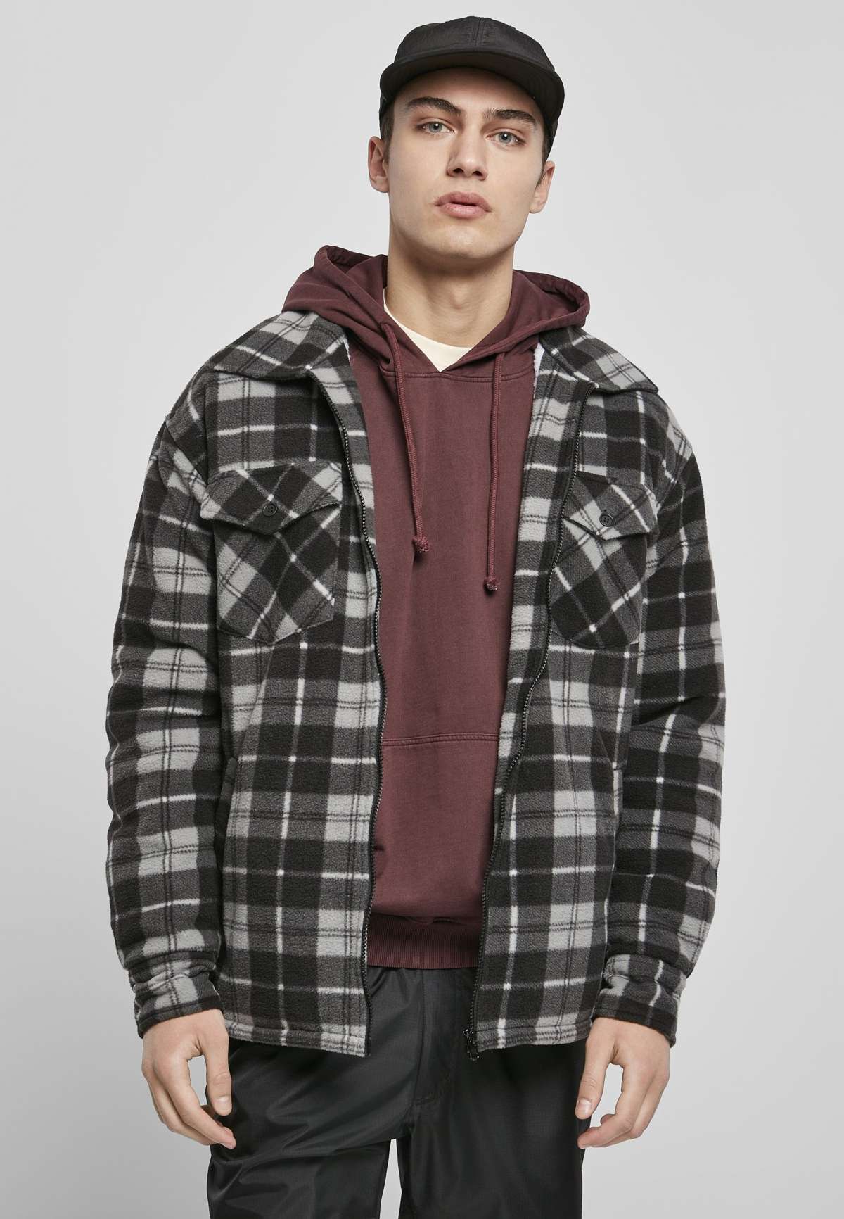 Куртка PLAID TEDDY LINED SHIRT JACKET