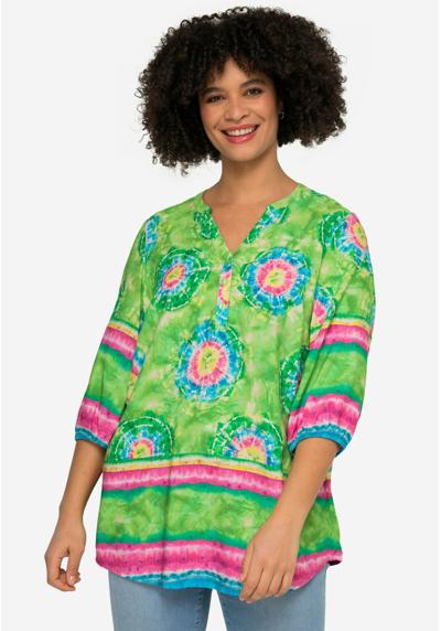 Туника BATIK PRINT NECKLINE 3/4 SLEEVES