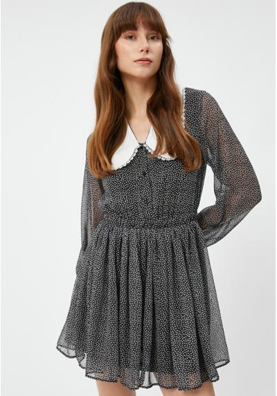 Платье-блузка PUFF SLEEVE PETER PAN COLLAR FLORAL