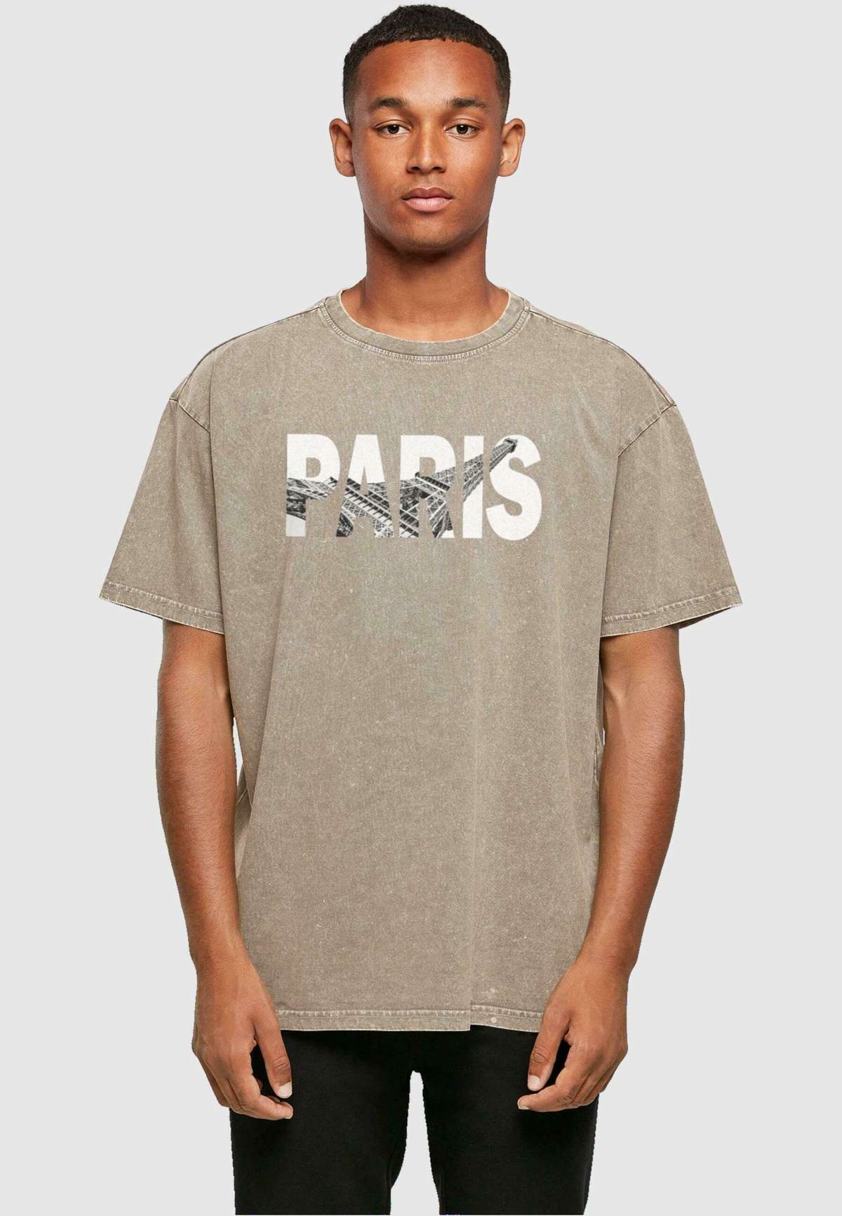 Футболка PARIS EIFFEL TOWER ACID WASHED