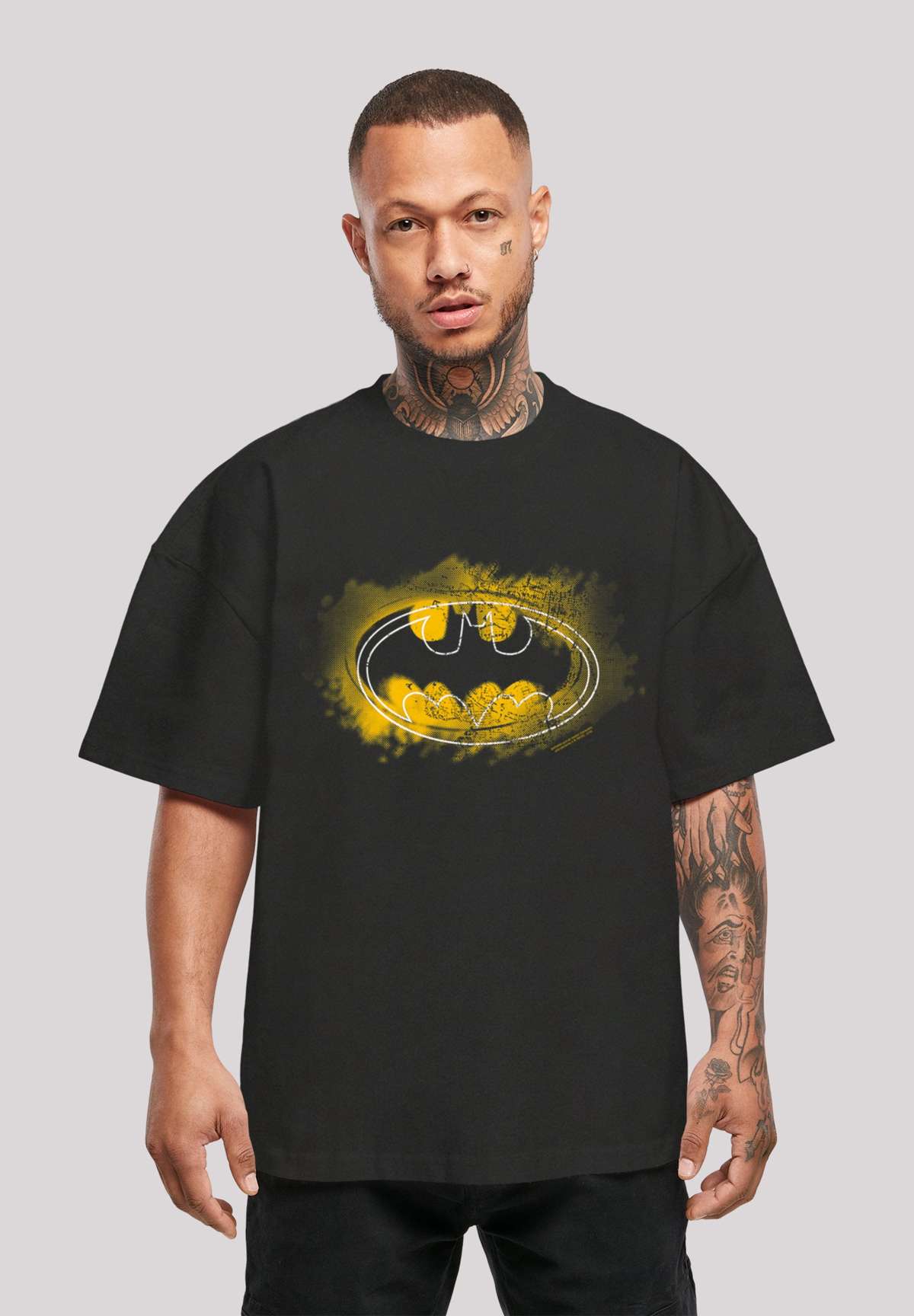 Футболка BATMAN SUPERHELD COMIC SPRAY LOGO OVERSIZE