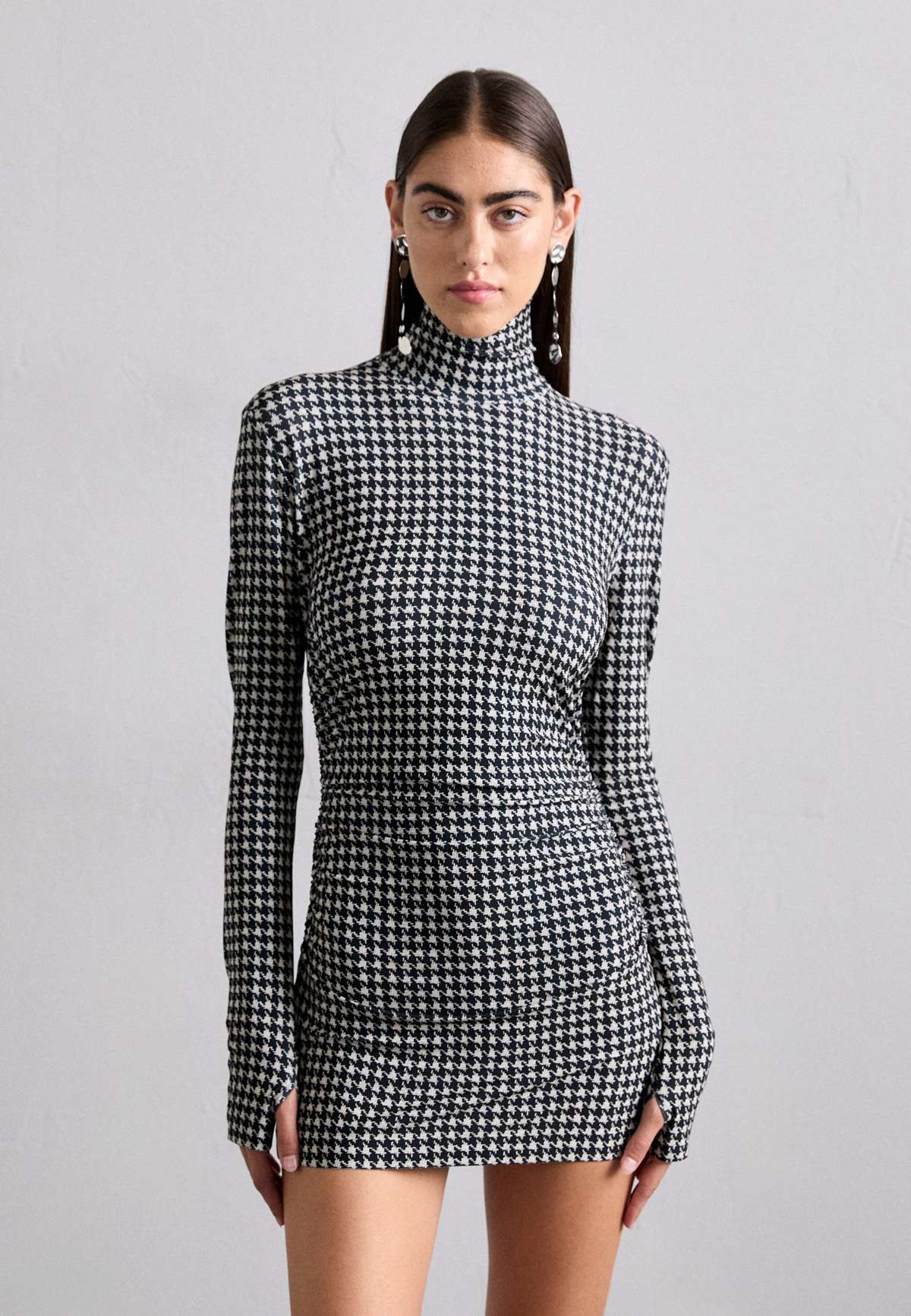 Трикотажное платье LONG SLEEVE TURTLENECK PICKLEBALL DRESS