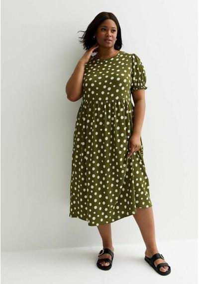 Платье CURVES SPOT CRINKLE STRETCH MIDI