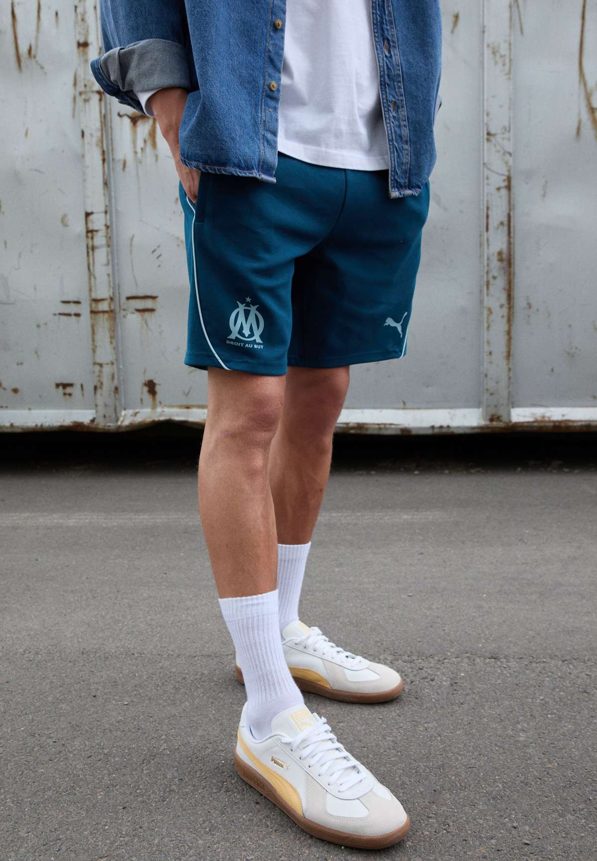 OLYMPIQUE MARSEILLE CASUALS SHORTS - Vereinsmannschaften OLYMPIQUE MARSEILLE CASUALS SHORTS