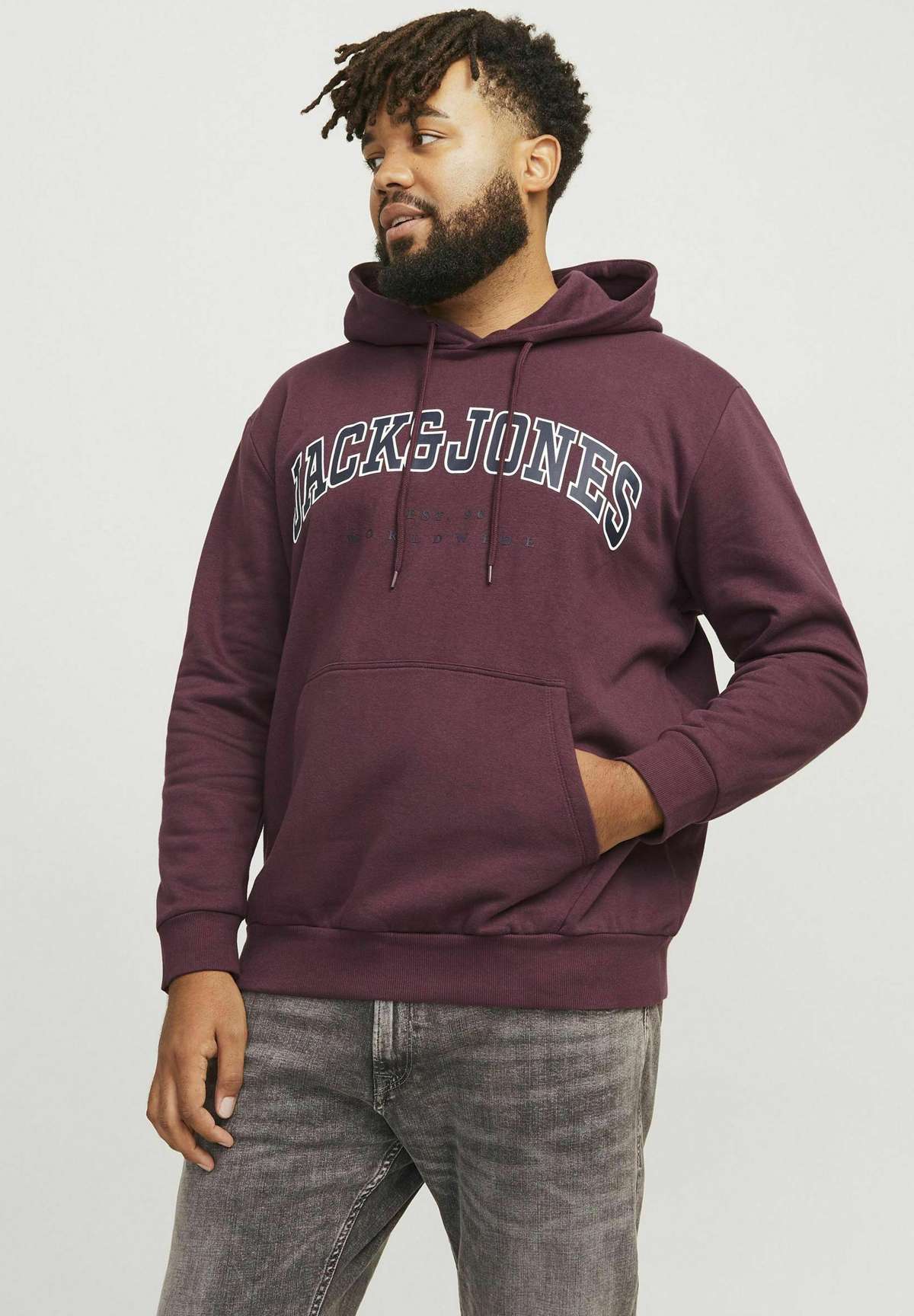 Кофта JJECALEB VARSITY HOOD