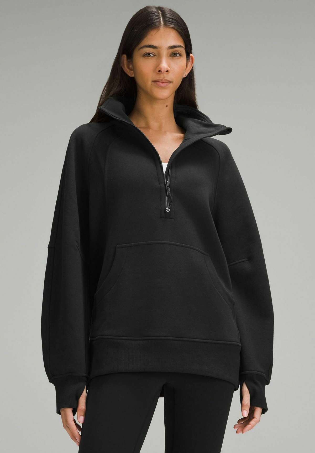 Кофта SCUBA OVERSIZED FUNNEL NECK HALF-ZIP