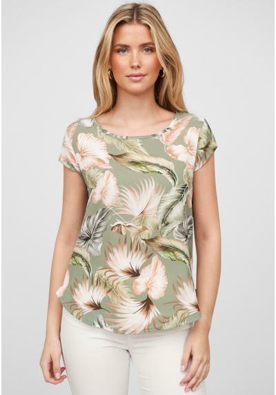 Футболка MIT ZIPPER HINTEN TROPICAL